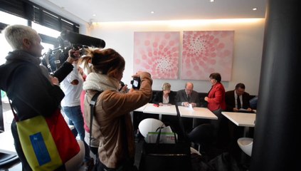 Philippe Duron et EELV présentent leur liste d'union