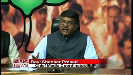 BJP demands apology from PMO- Ravi Shankar Prasad