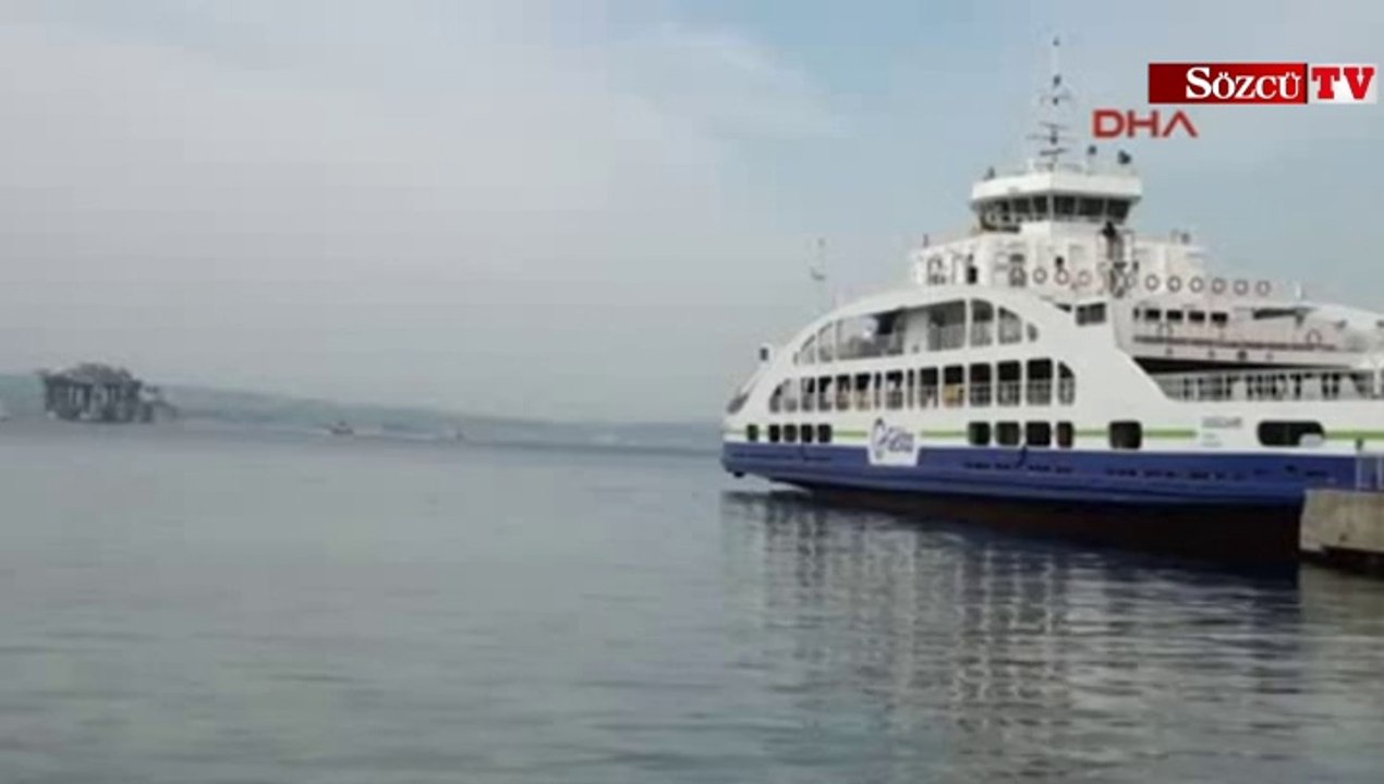 Çanakkale Boğazı'nda ilginç görüntü