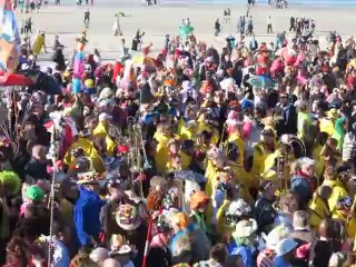 La bande sur la plage de Dunkerque