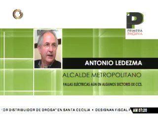 Ledezma informó que falla eléctrica afectó varias zonas de Caracas