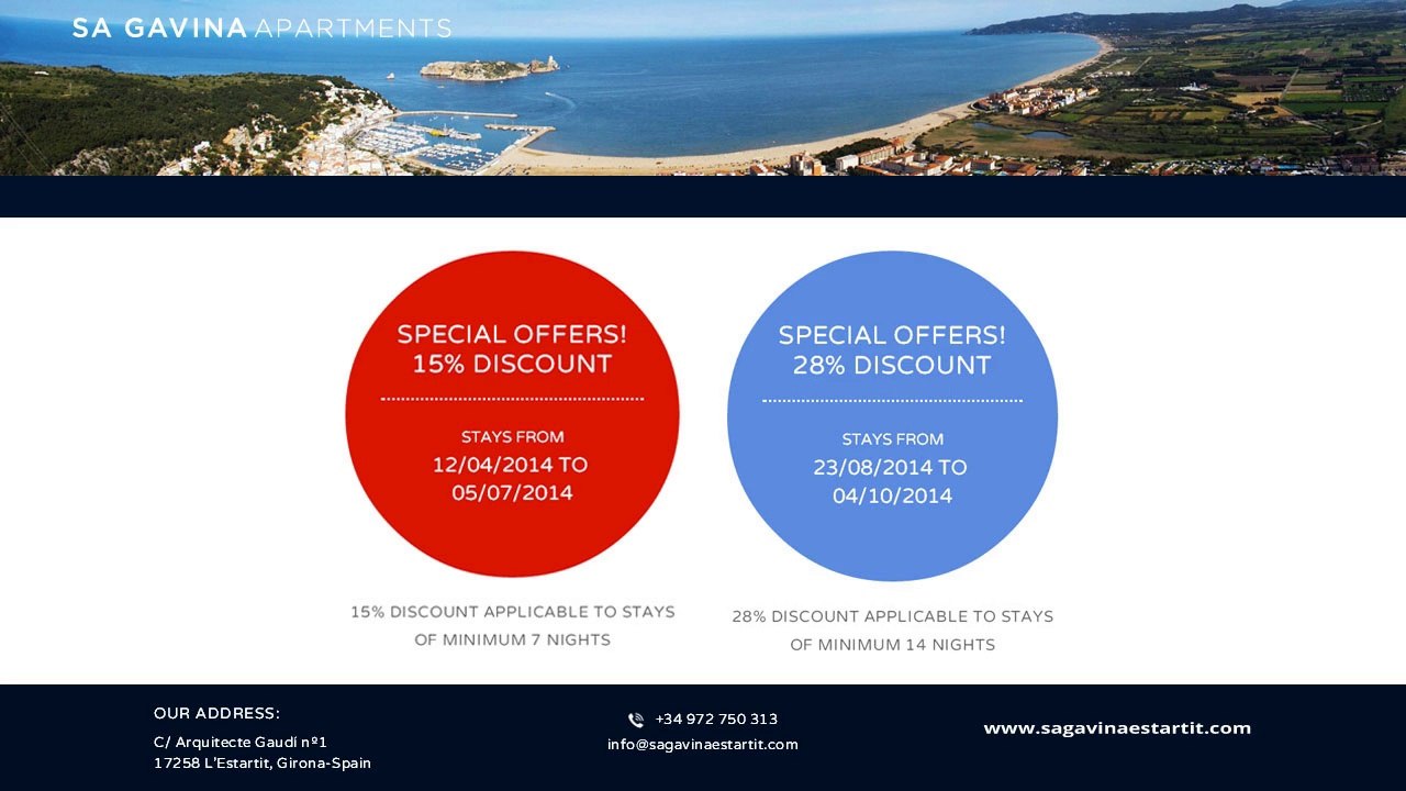 Offers of Estartit apartment rental - Sa Gavina Estartit