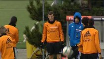 Entrenamiento del Real Madrid en Valdebebas