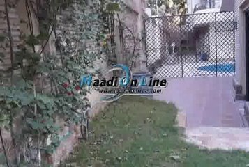 Ground floor Duplex for rent in Sarayat el maadi sharing swimming pool and privet garden privet entrance