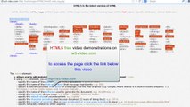 HTML5 tags on video on w3-video.com