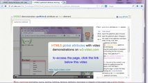 HTML5 Global attributes on video on w3-video.com