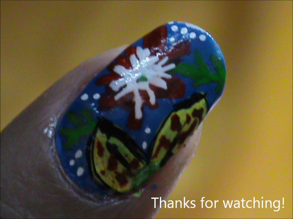 Easy Flower nail Designs