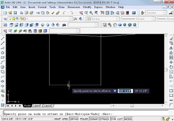 Simple project in AutoCAD Part 6 oh