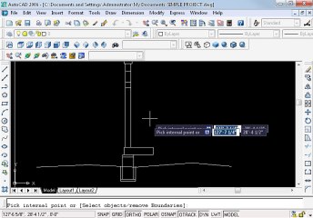 Simple project in AutoCAD Part 7 oh
