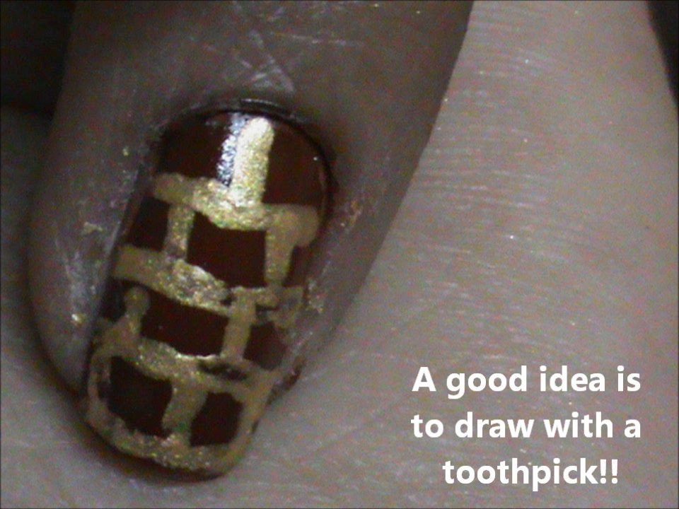 Brick Nail art tutorial