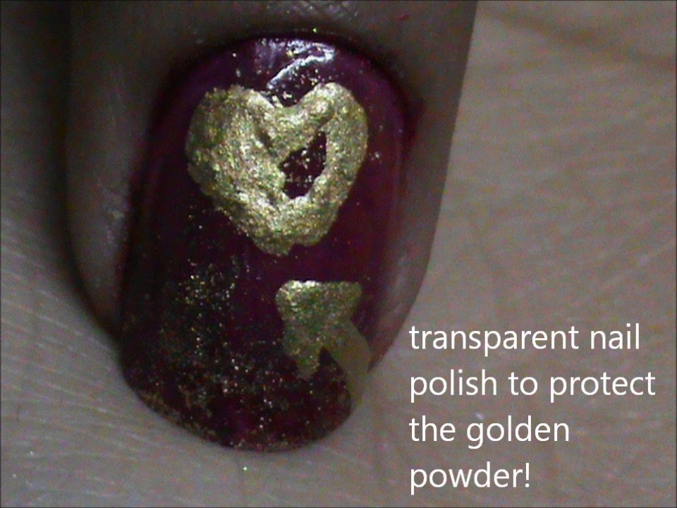 Heart nail art design