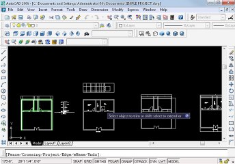 Simple project in AutoCAD Part 10 oh
