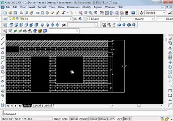 Simple project in AutoCAD Part 11 oh