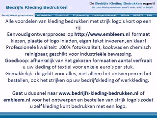 Kleding bedrukken met logo