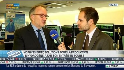 McPhy Energy fait son entrée en bourse: Pascal Mauberger, dans Intégrale Bourse – 25/03