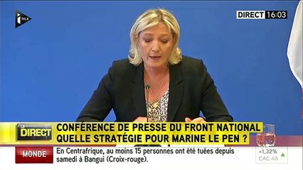 "C'est très chiant", lâche un journaliste d'iTélé à propos de la conférence de presse de Marine Le Pen