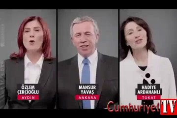 CHP başkan adayları şarkı söyledi