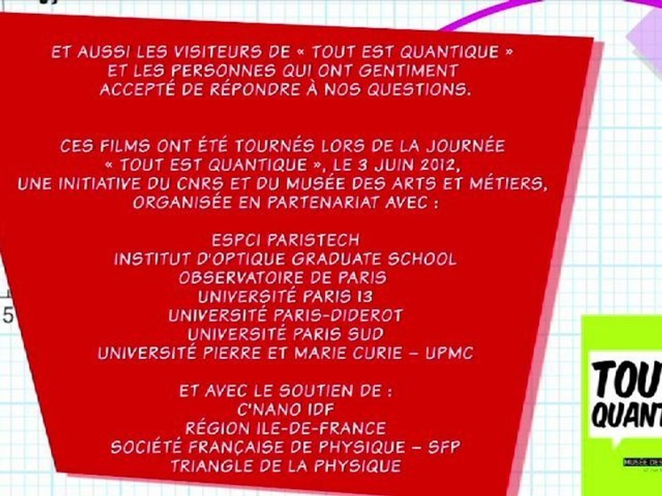 L'effet tunnel : ça évoque quoi pour vous ?