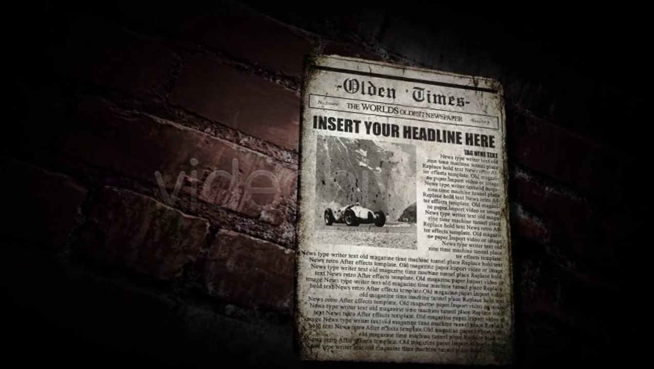 Olden Times Newspaper