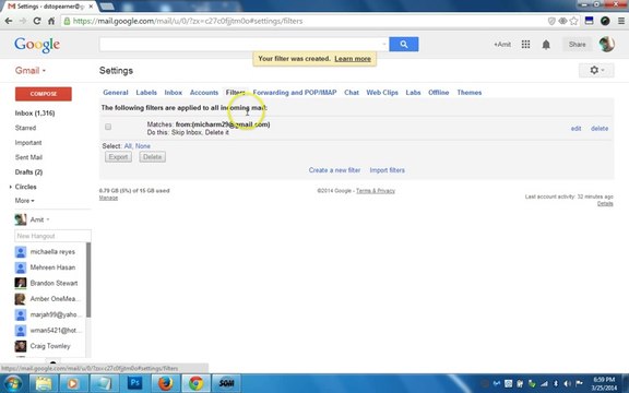 Easiest Way to Block an Email Address in Gmail,Automatically Delete-Gmail Tutorial