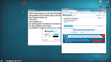 Paysafecard Generator 2014 German + beweis !