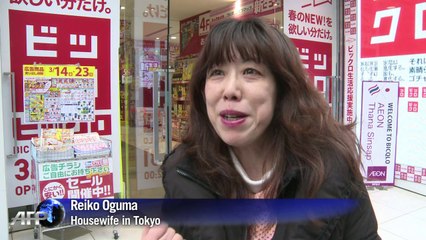Japanese shoppers splash yen before tax rise