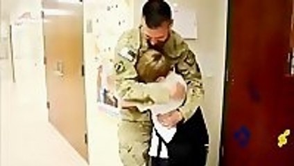 Soldier Surprises His Six Children One By One