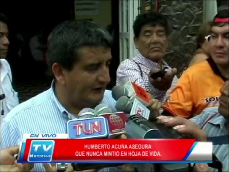 Chiclayo: Acuña asegura que no mintió en hoja de vida 24 03 14