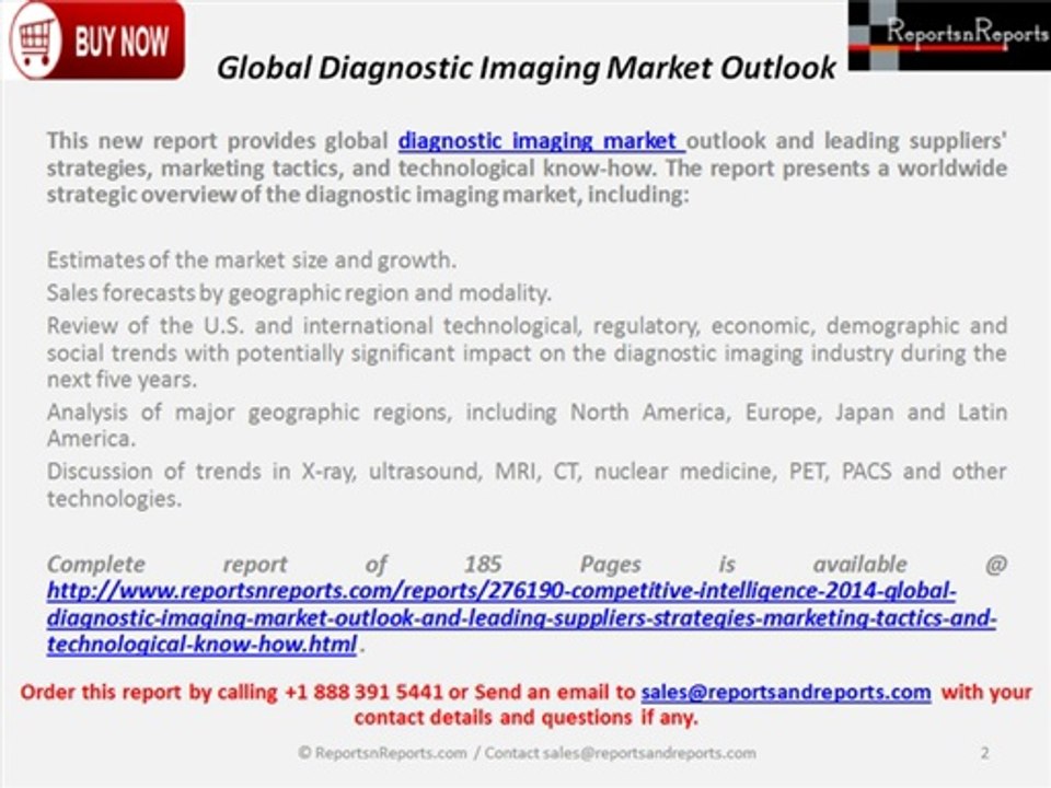 Diagnostic Imaging Market Worldwide Strategic Overview