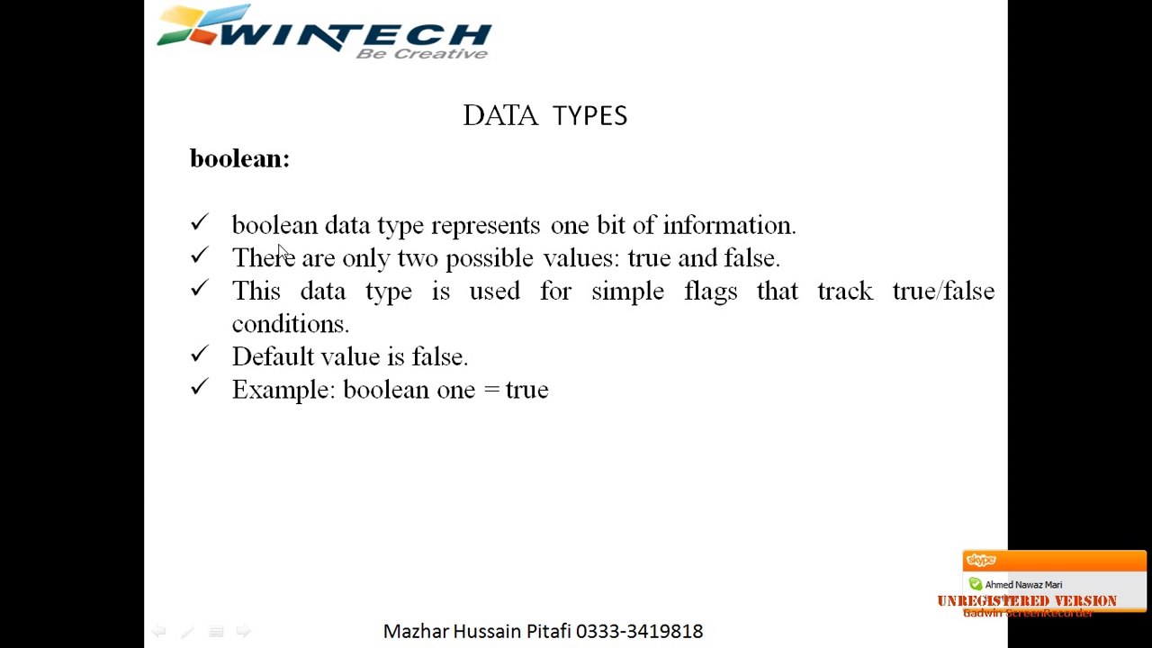 Java Programming Tutorial 2 Data Types (Sindhi )