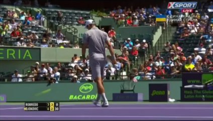 Novak Djokovic vs. Tommy Robredo - Miami 2014 Highlights