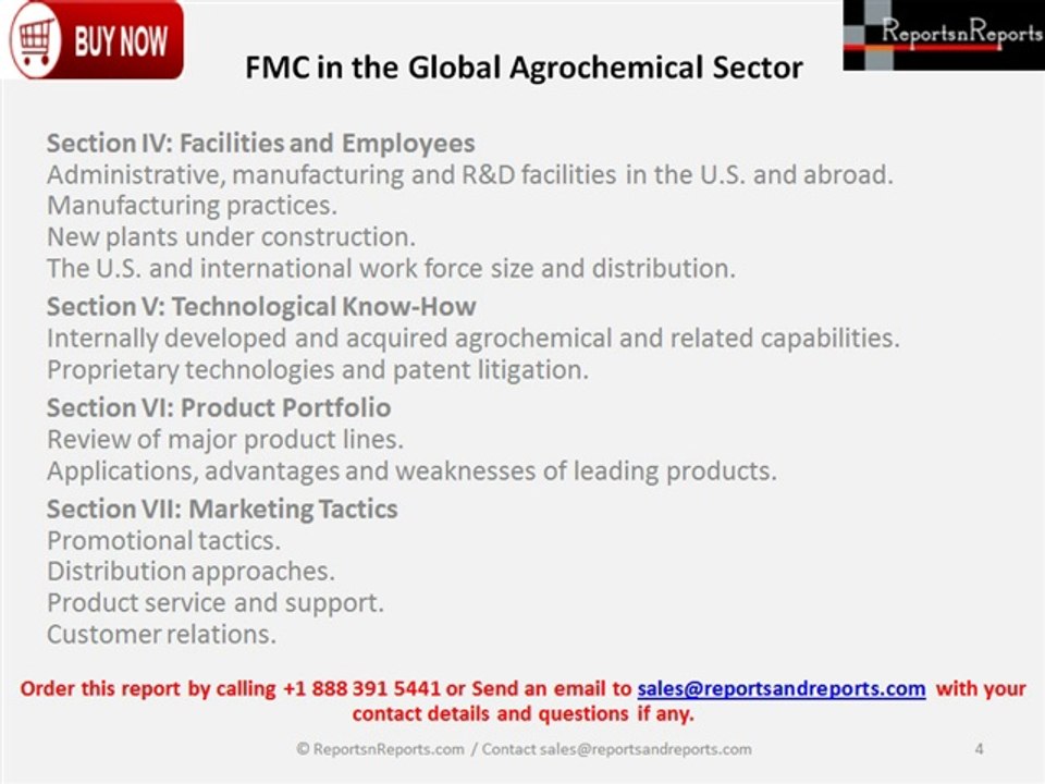 FMC in  Agrochemical Market: Promotional Tactics, Distribution, Products by Major Companies