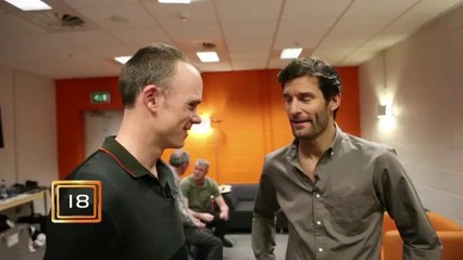 Speed demons Webber and Froome take on the 60 Second Challenge