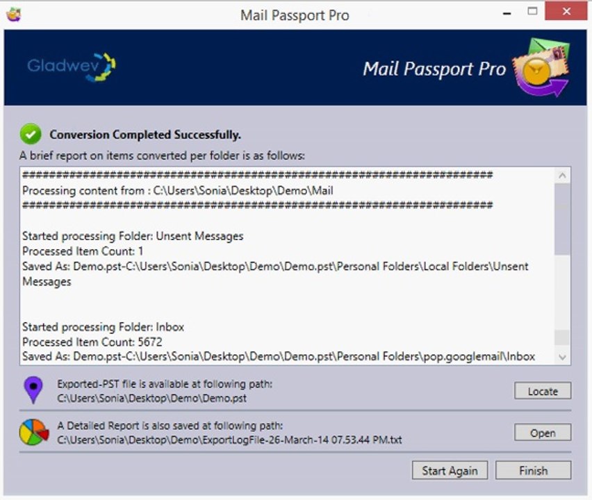 Thunderbird to Outlook Converter - Convert Thunderbird to PST