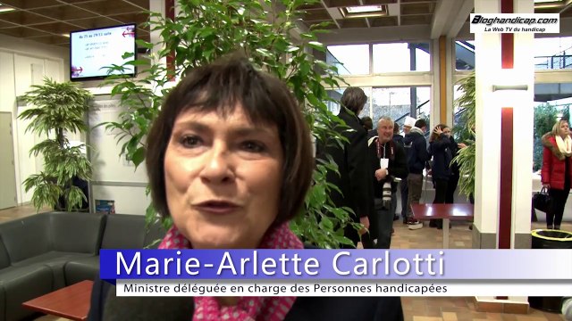 Visite du CREPS de Vichy avec Valérie Trierweiler et Marie-Arlette Carlotti - bloghandicap.com