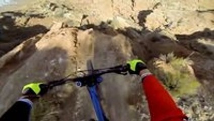 Massive downhill biking skills