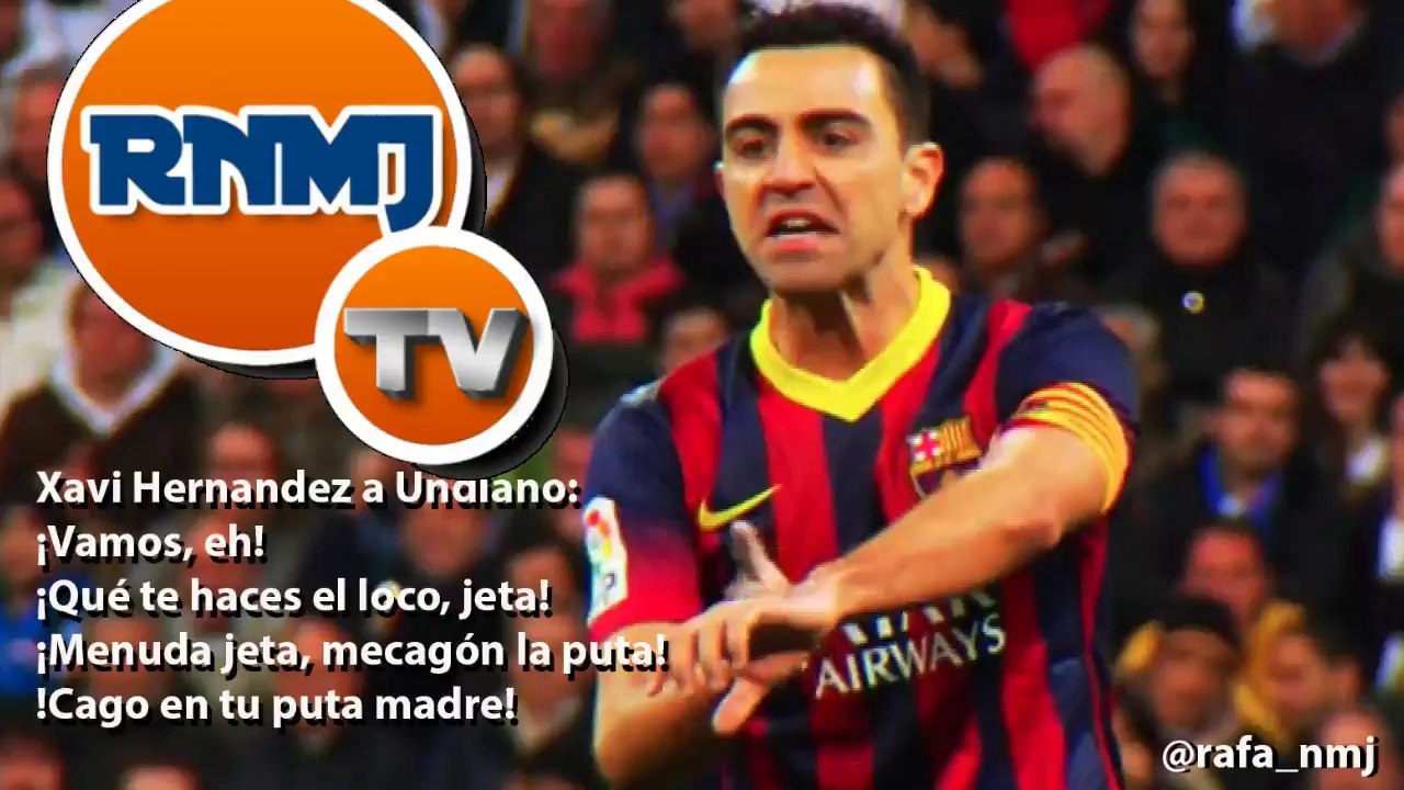 Xavi insultó a Undiano en el Clásico Real Madrid - FC Barcelona