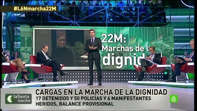 LaSextaNoche - Cristina Cifuentes, los disturbios del #22M muy violentos [LaSexta][DVDRip][2014]