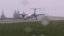 Strong wind and hard landing... almost crashed!