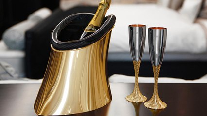 Aston Martin One-77 Gold Plated Bottle Cooler Is Worth £25,200 !