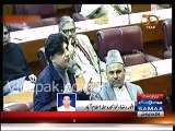 Sheikh Rasheed & Speaker National Assembly Ayaz Sadiq Interesting exchange of words on Razia Butt female name