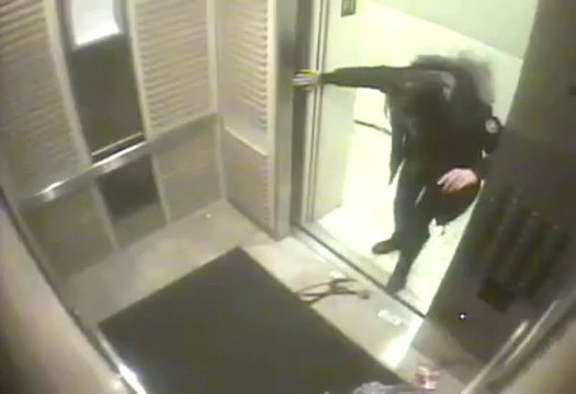 Accident de chien en ascenseur