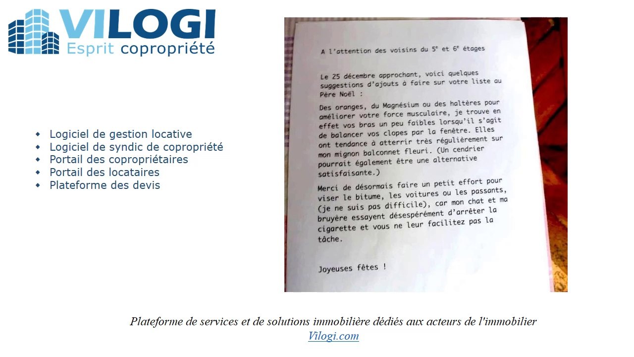 Les histoires drôles dans la copropriété - partie 4 de 4