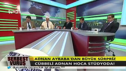Şaklabanlıklarına Bir Yenisini Ekleyen Adnan Aybaba'nın Canlı Yayına Cübbe ile Çıkması