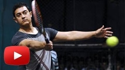 Aamir Khan's Tennis Match @ All India Open Women's Tennis Tournament !