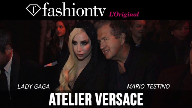 Lady Gaga at Versace Spring/Summer 2014 Arrivals | Paris Haute Couture Fashion Week | FashionTV