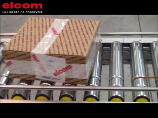 elcom convoyeurs à rouleaux avec courbe