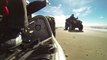 Quad Raptor 700 Yamaha et Can Am 800 Outlander - Sortie plage - Glisse sur sable - GoPro HD Slow Motion