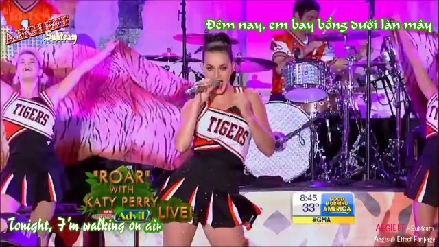 [Vietsub+kara by AEGIEFF Subteam] Walking On Air-katy Perri(live)