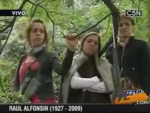 Graciela Fernandez Meijide en el Adios a Raúl Alfonsín